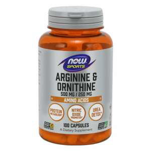 NOW Foods Arginine & Ornithine 250 kaps.