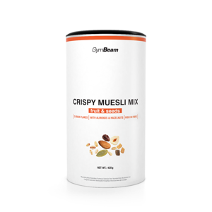 GymBeam Crispy Muesli Mix 420 g čokoláda oriešky