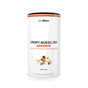 GymBeam Crispy Muesli Mix 420 g ovocie a semienka