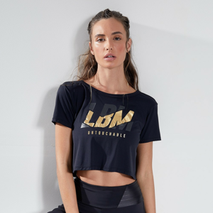 LABELLAMAFIA Dámske tričko CropTop Allure Black  S