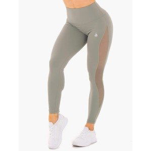 Ryderwear Dámske legíny Hype Mesh High Waisted Olive  XS