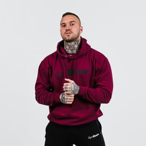 GymBeam Mikina PRO Hoodie Burgundy  S