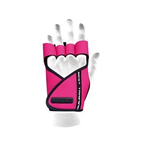 Chiba Dámske fitness rukavice Lady Motivation Pink  L