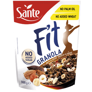 Sante Fit Granola 300 g jahoda a malina