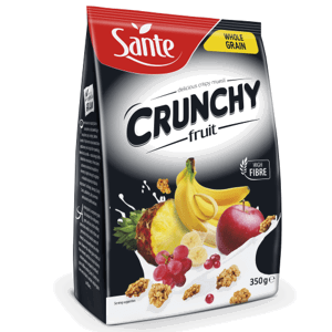 Sante Raňajkové cereálie Crunchy 350 g banán čokoláda