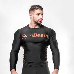 GymBeam Kompresné tričko Black/Red  S