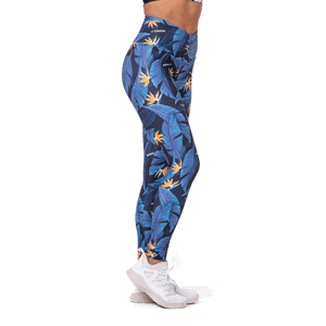 Dámske legíny High Waist Ocean Power blue - NEBBIA  XS