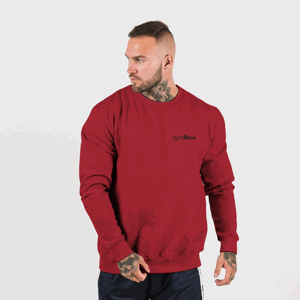 GymBeam Mikina Basic Jumper Burgundy  MM