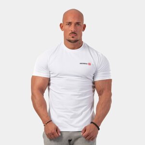 NEBBIA Pánske tričko Minimalist Logo biele  XL