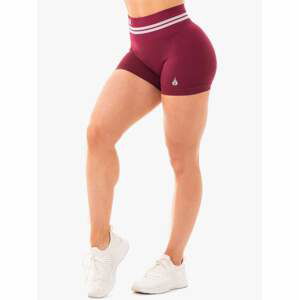 Ryderwear Dámske šortky Freestyle High Waisted Burgundy  MM