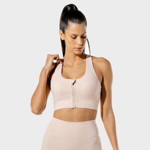 SQUATWOLF Sutien sport Zip Up Peachy Keen  XS