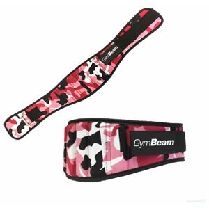 GymBeam Dámsky fitness opasok Pink Camo  M