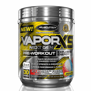 MuscleTech Vapor X5 Next Gen 232 g modrá malina