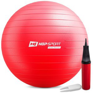 Gymnastická lopta s pumpou 75cm - červená