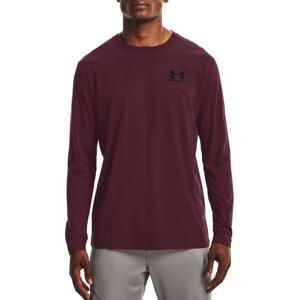 Tričko Under Armour UA SPORTSTYLE LEFT CHEST LS-RED