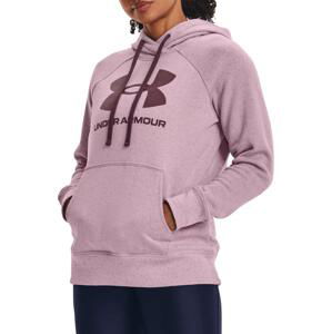 Mikina s kapucňou Under Armour Rival Fleece Logo Hoodie-PNK