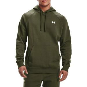 Mikina s kapucňou Under Armour UA Rival Cotton Hoodie-GRN