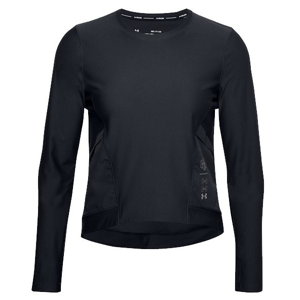 Tričko s dlhým rukávom Under Armour UA Run Anywhere Cropped LS-BLK