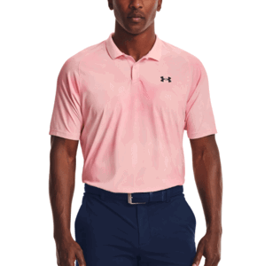 Tričko Under Armour UnderA Iso-Chill Afterburn Polo-PNK