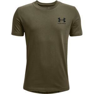 Tričko Under Armour UA SPORTSTYLE LEFT CHEST SS-GRN