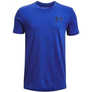 Tričko Under Armour UA SPORTSTYLE LEFT CHEST SS-BLU