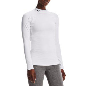 Tričko s dlhým rukávom Under Armour UA CG Authentics Mockneck-WHT