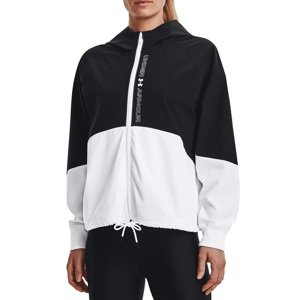 Bunda s kapucňou Under Armour Woven FZ Jacket-BLK