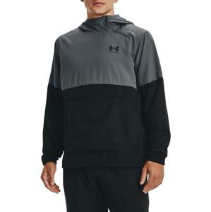 Bunda s kapucňou Under Armour UA WOVEN ASYM ZIP PULLOVER-GRY