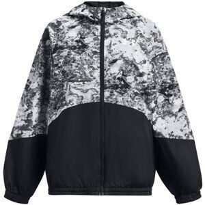 Bunda s kapucňou Under Armour Woven FZ Jacket-BLK