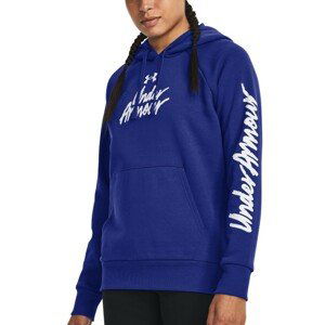 Mikina s kapucňou Under Armour UA Rival Fleece Graphic Hdy-BLU