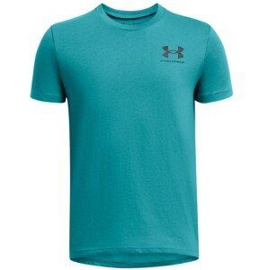 Tričko Under Armour UA B SPORTSTYLE LEFT CHEST SS-BLU