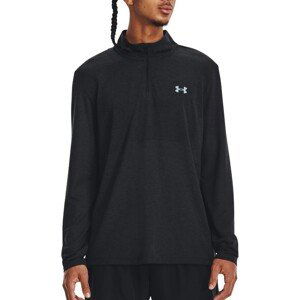 Tričko s dlhým rukávom Under Armour UA SEAMLESS STRIDE 1/4 ZIP-BLK