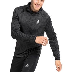 Mikina s kapucňou Odlo Mid layer hoody RUN EASY WARM