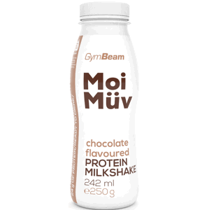 Proteínové nápoje a smoothie GymBeam MoiMüv Protein Milkshake - GymBeam 242 ml - chocolate