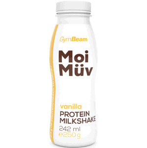 Proteínové nápoje a smoothie GymBeam MoiMüv Protein Milkshake - GymBeam 242 ml - vanilla