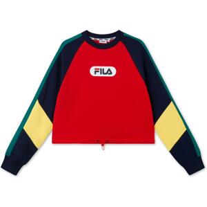 Mikina Fila WOMEN BANE blocked cropped crew sweat