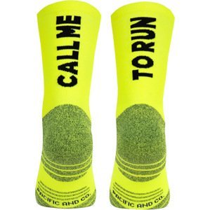 Ponožky Pacific and Co CALL ME (Neon Yellow)