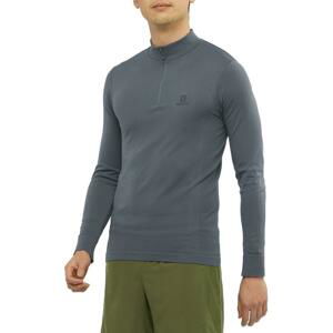 Tričko s dlhým rukávom Salomon EXPLORE SEAMLESS HALF ZIP M