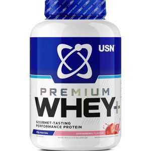 Proteínové prášky USN PREMIUM WHEY+ strawberry