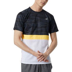 Tričko New Balance Striped Accelerate Short Sleeve