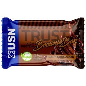 Proteínové tyčinky a sušienky USN Trust Vegan Bar - Brownie Dark Chocolate (60g)