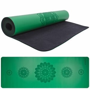 Gumová jóga podložka Sportago Indira 183x66x0,3cm - zelená - 4 mm