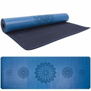 Gumová jóga podložka Sportago Indira 183x66x0,3cm - modrá - 3 mm