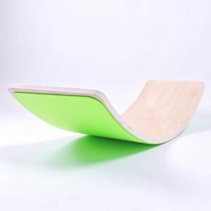 Sportago balanční dřevěná deska, zelená