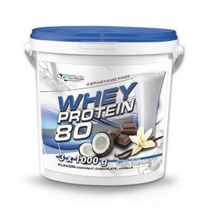 Whey Protein 80 - Grand Nutrition 3 x 1000 g Čoko+Kokos+Vanilka