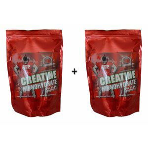 1+1 Zadarmo: Creatine Monohydrate práškový - ATP Nutrition 500g + 500g