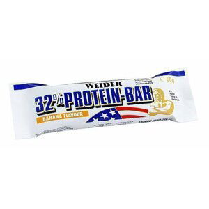 Tyčinka 32% Protein Bar - Weider 1ks/60 g Biela čokoláda - Banán