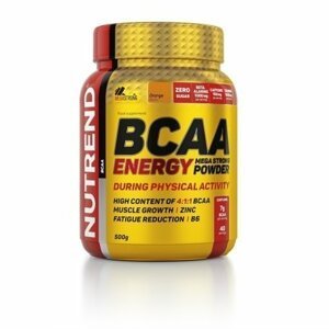 BCAA Energy Mega Strong Powder - Nutrend 20 x 12,5 g Raspberry