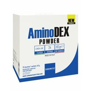 AminoDEX POWDER (aminokyseliny rastlinného pôvodu) - Yamamoto 24 bags x 8 g Lemon-Lime