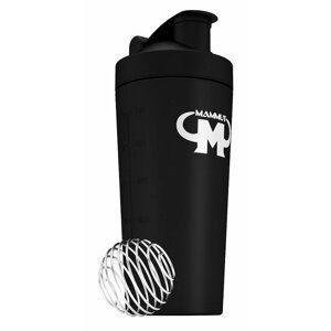 Stainless Steel Shaker (z nehrdzavejúcej ocele) - Mammut Nutrition Čierna 700 ml.